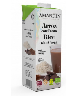 Bebida Ecologica de Arroz con Cacao 1L Amandin