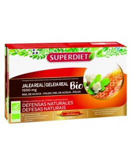 Jalea Real Fresca 1500 mg. Bio 20 Ampollas – 15 ml. Superdiet