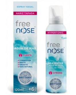 Free Nose Agua De Mar Hipertonic Forte Spray 120Ml