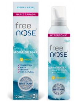 Free Nose Agua De Mar Hipertonic Media Spray 120M
