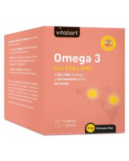 Vitalart Omega 3 Epa+Dha 30Cap+30Perlas.