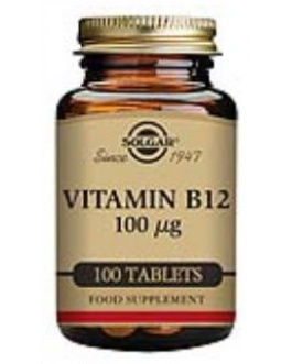 Vitamina B12 (Cianocobalamina) 100Mcg. 100Comp.