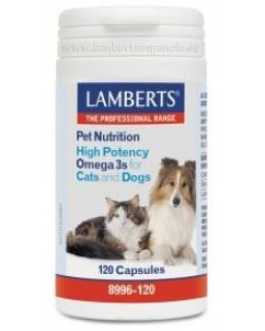 Pet Nutrition (Omega 3) Perro Gato 120Cap. Vet Lamberts