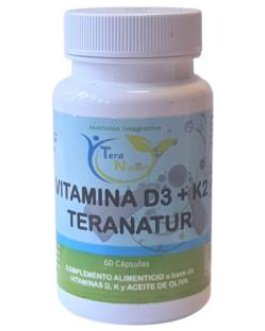 Vitamina D3+K2 60 Cápsulas Teranatur