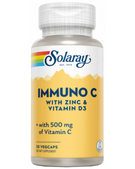 Immuno C (C+D3+Zn) – 30 Cápsulas Veg. Solaray