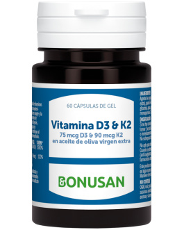 Bonusan Vitamina D3 & K2 – 60 cápsulas de gel- Bonusan