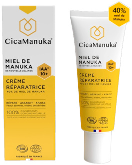 Crema Reparadora de Miel de Manuka 40% IAA 10+ Bio 40ml – CicaManuka