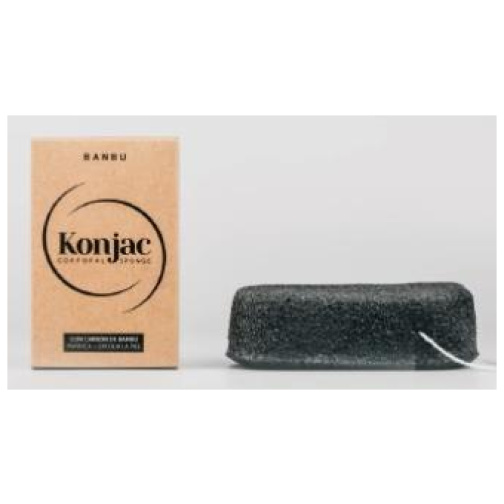 KONJAC esponja corporal exfoliante negra 5gr. - Banbu