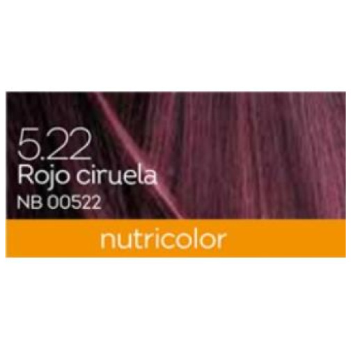 TINTE plum red dye 140ml. rojo ciruela ·5.22 - Biokap