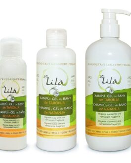 Champú y Gel de baño de naranja – Lila Cosmetics